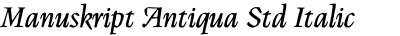 Manuskript Antiqua Std Italic